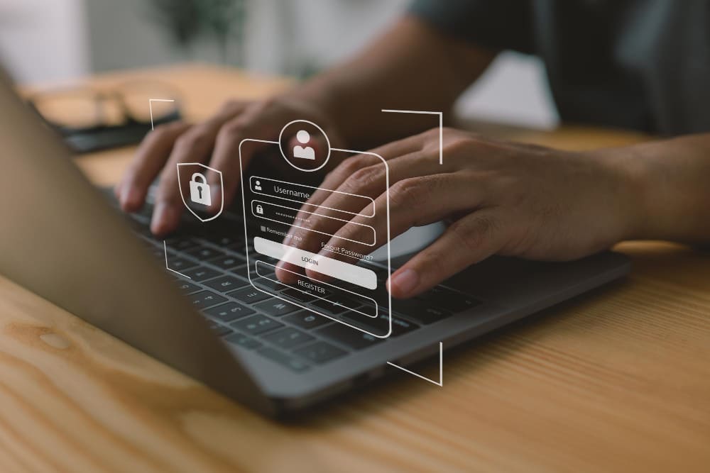 Un agent se connecte à une interface protégée par un contrôle d’accès